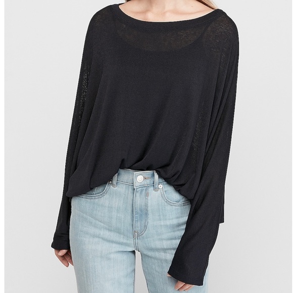 Express Tops - Express Soft Knit Sleeve Top